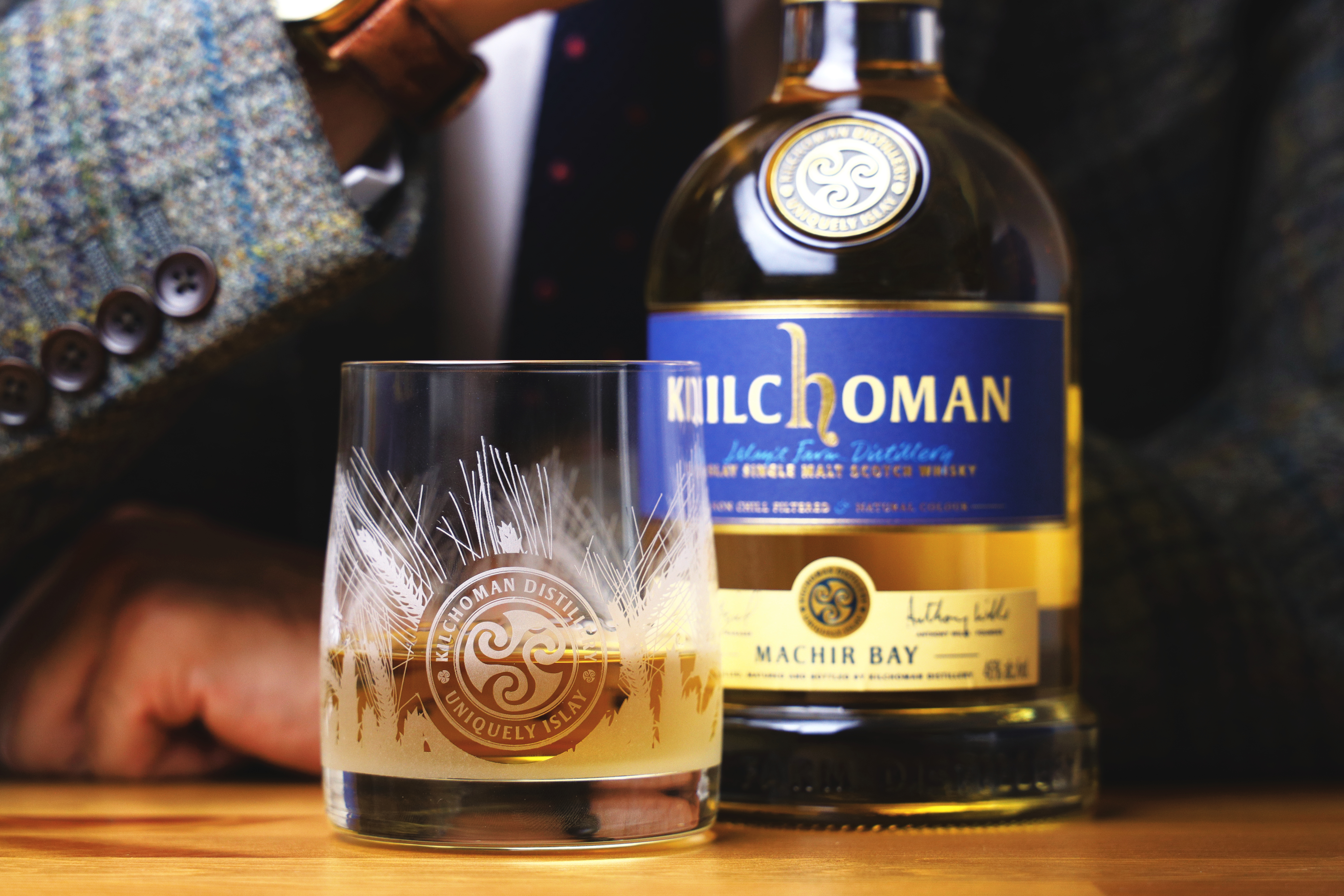 Kilchoman Machir Bay Islay Single Malt Scotch Whiskey Gift Set