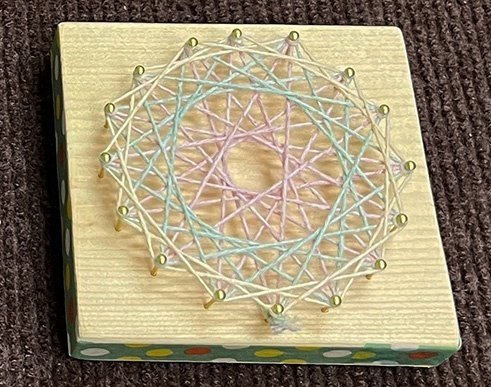 糸かけ曼荼羅に初チャレンジ。全集中の世界が広がっていた｜子供とゆる