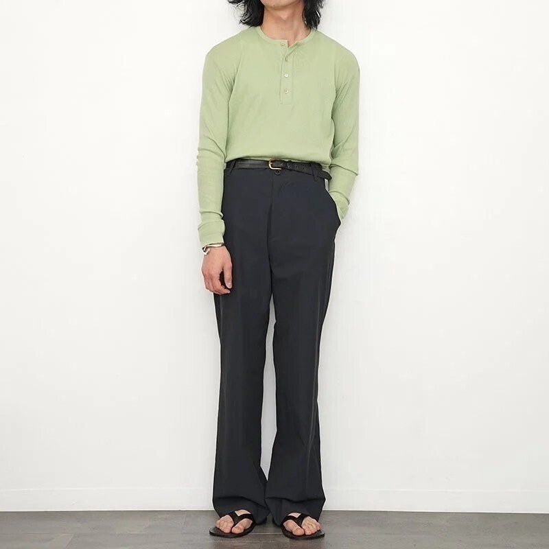 1枚でもキマるヘンリーネック。【AURALEE オーラリー】ORGANIC SOFT