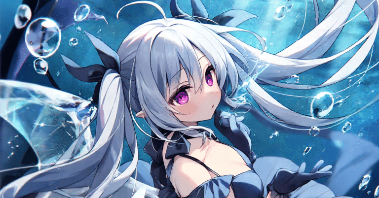 水底で玉の悪魔は天に手を。 【AIイラスト】｜みたま ゆを。