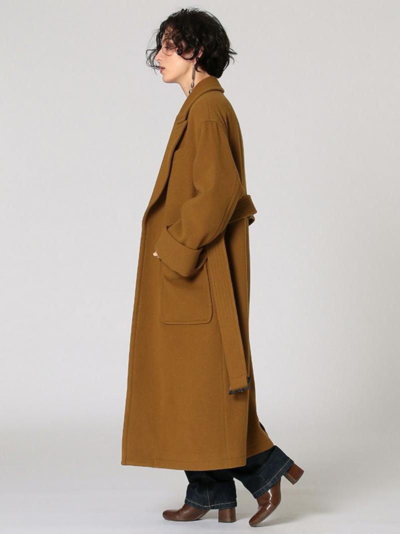 定価2.9万☆美品☆エトレトウキョウ モヘヤ ロングニットコート ベルト