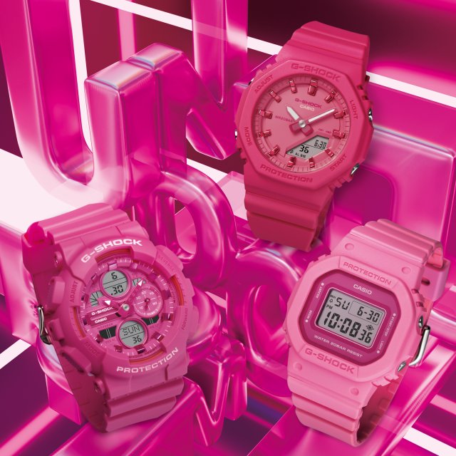 G-SHOCK”に「パワーピンク」をテーマにした3モデルが誕生～個性を映す
