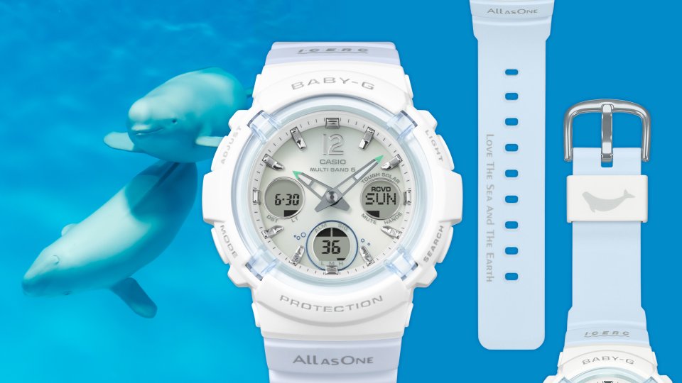 G-SHOCK”＆“BABY-G”からザトウクジラとスナメリをテーマにしたモデルの