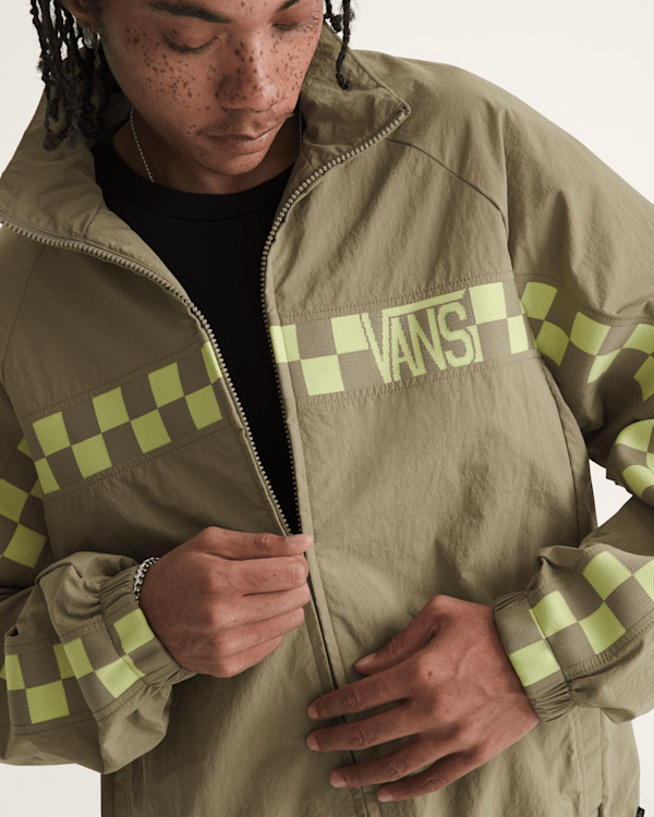 Ronnie Track Jacket in Bay Leaf Green | Vans