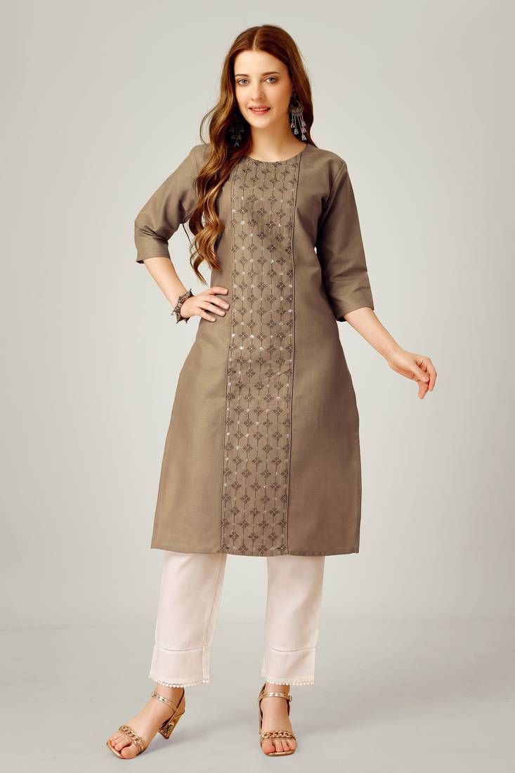 INDIA EMBROIDERY BUSTIER カーキameri