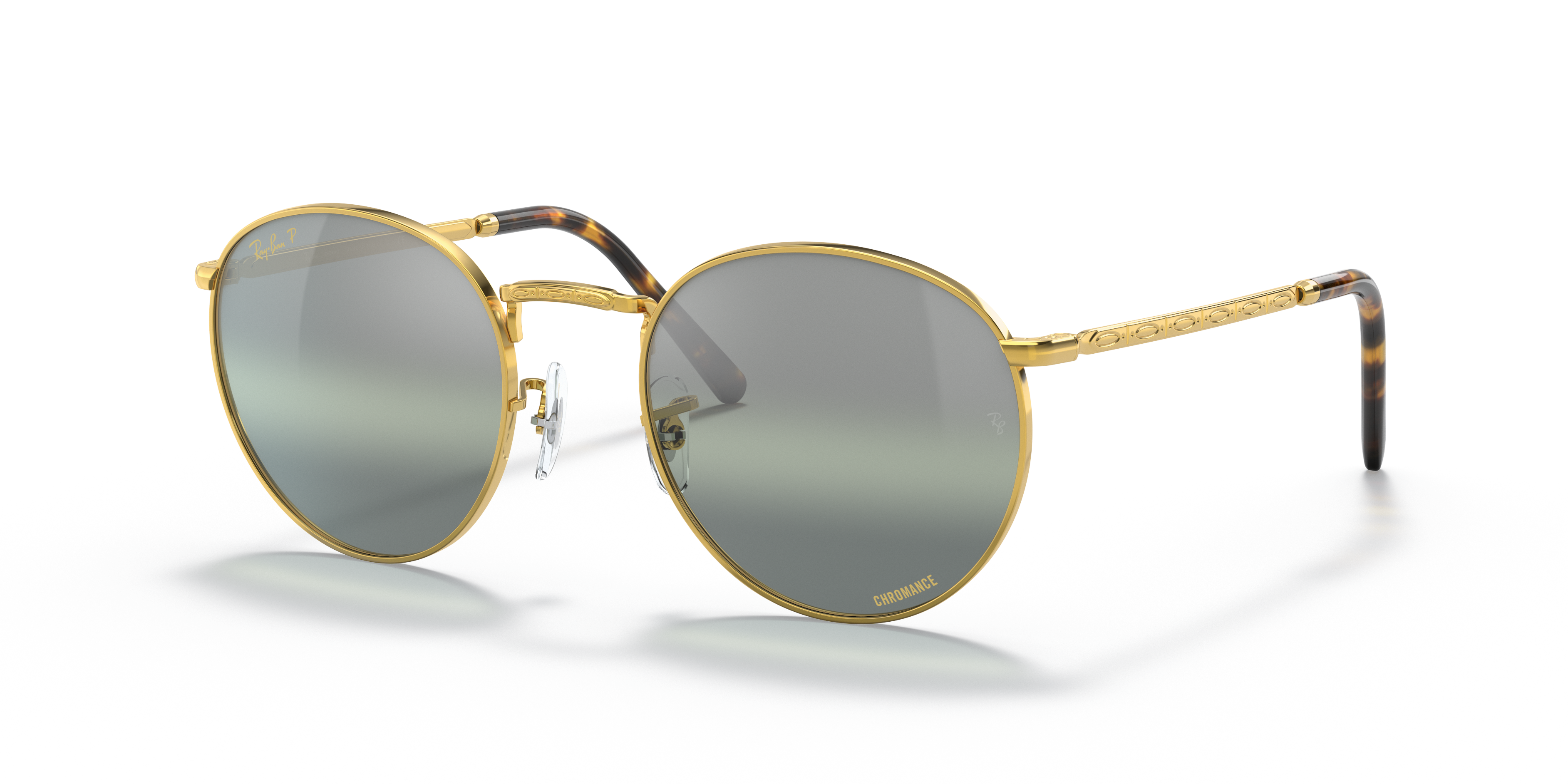 Ray-Ban RB3637 New Round XS (50 - 21) with Silver lenses and Gold