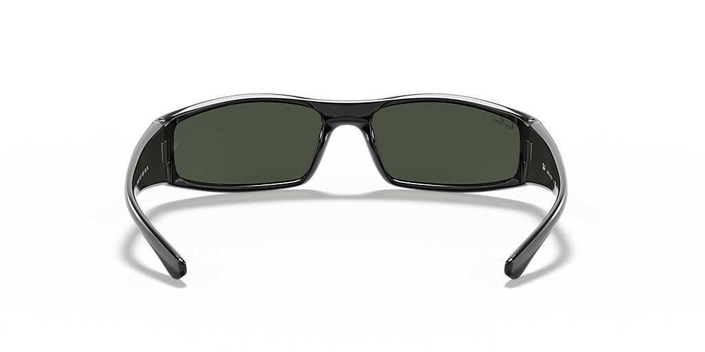 Ray-Ban RB4335 S (58 - 17) with Green lenses and Black frame