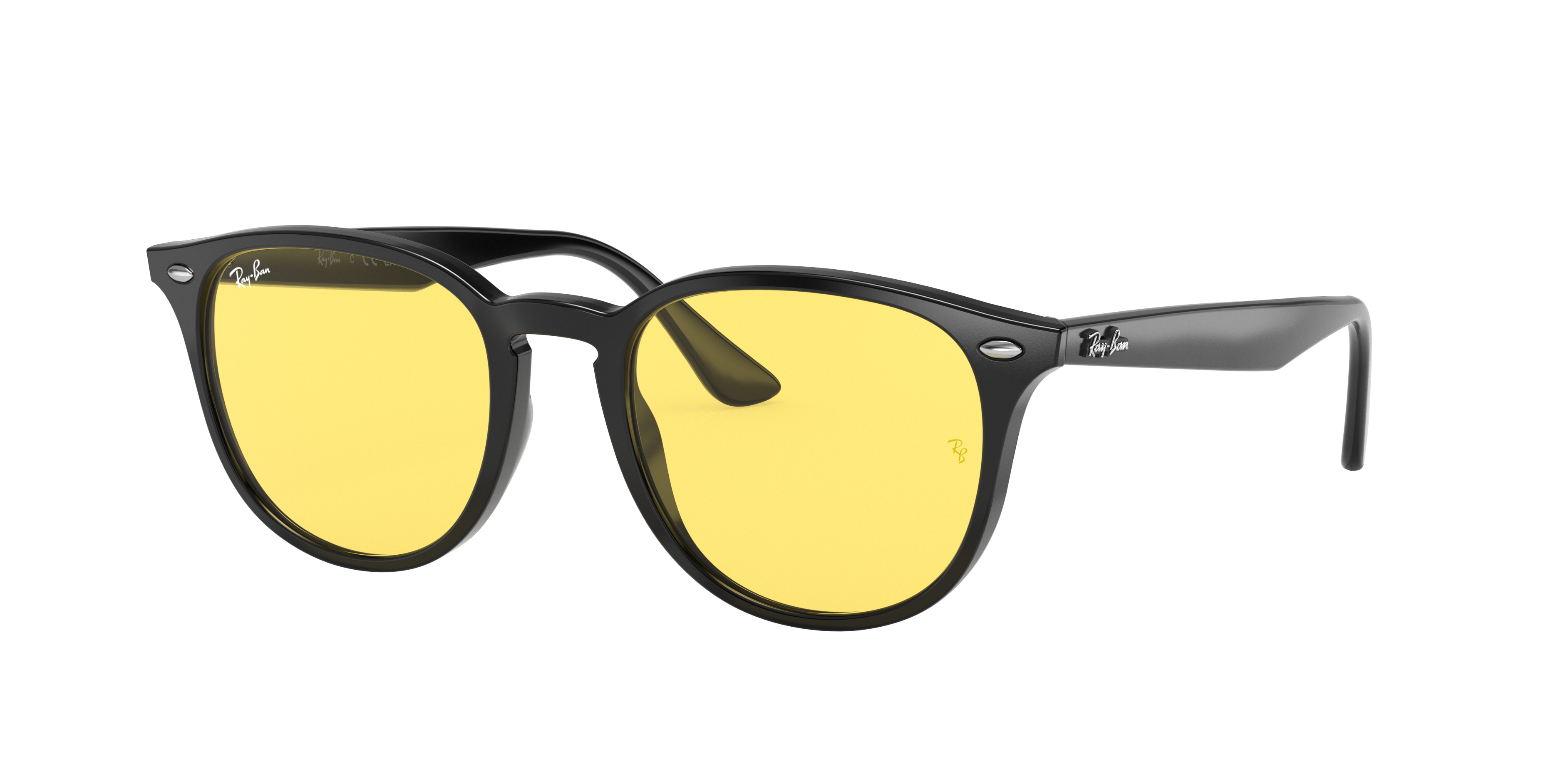 Ray-Ban RB4259F L (53 - 20) with Yellow lenses and Black frame