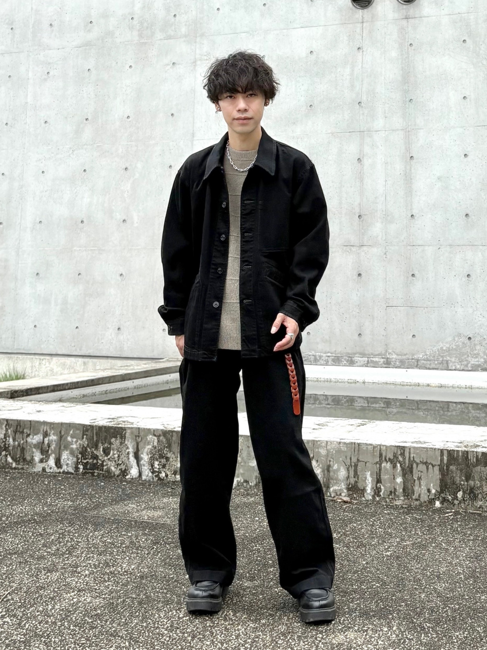 オーバーサイズカラーデニムジャケット」の着用コーディネート