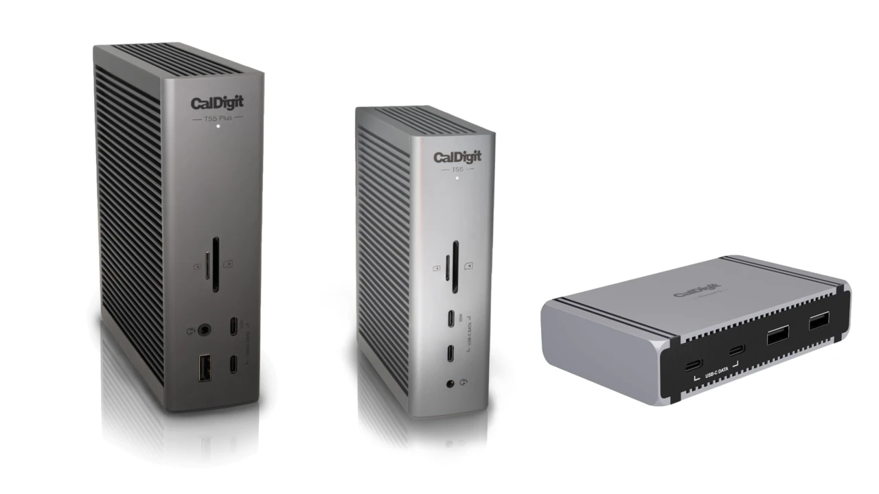 CalDigit、Thunderbolt 5対応のドッキングステーションTS5/TS5 Plus