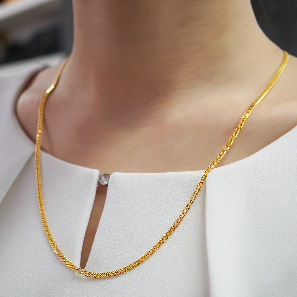 新品N/新品】 純金 喜平 ネックレス 24金 W6面 50cm 10g キヘイ ダブル