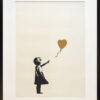 Banksy Girl with balloon zeefdruk by WCP bij Art Etc