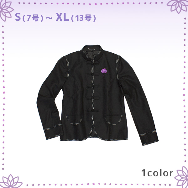 シンプル蓮チェックジャケット 女性用 レディース チャイナ服 チャイナ