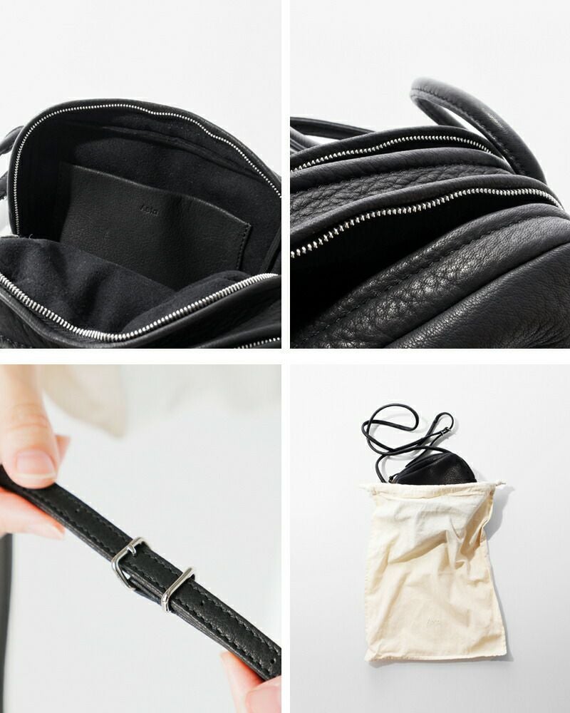 Aeta アエタ ディアレザー スクエア ショルダー バッグ “SQUARE