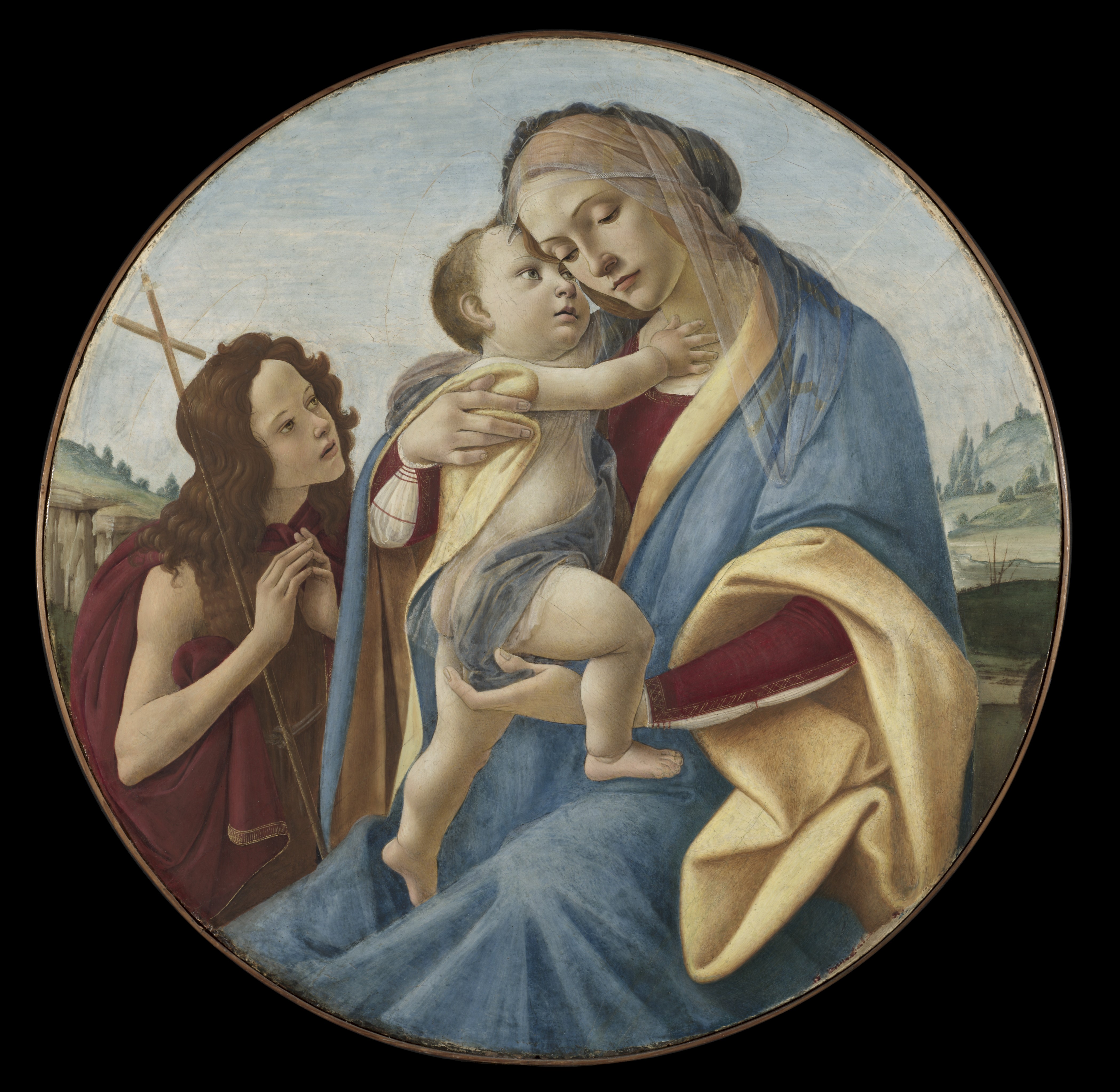 Virgin and Child with the Young Saint John the Baptist : Sandro