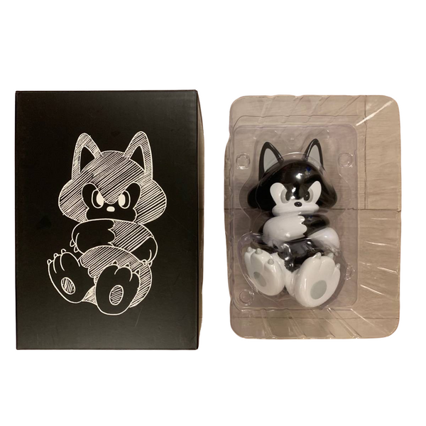 TIDE (Ide Tatsuhiro) Original Cat Black and White Sculpture | archives