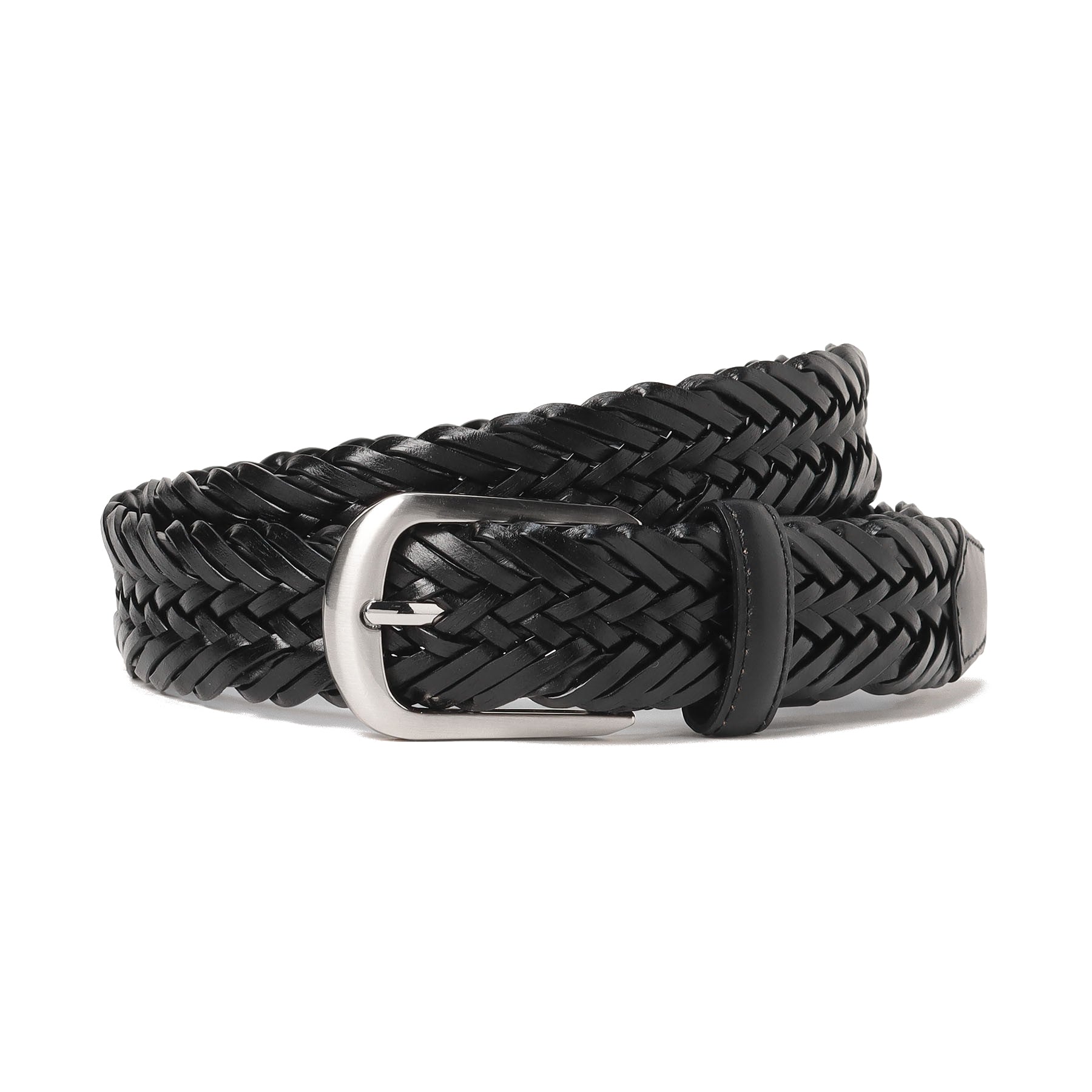 Domodossola社製イタリアンレザーメッシュベルト col.ブラック - ARCODIO