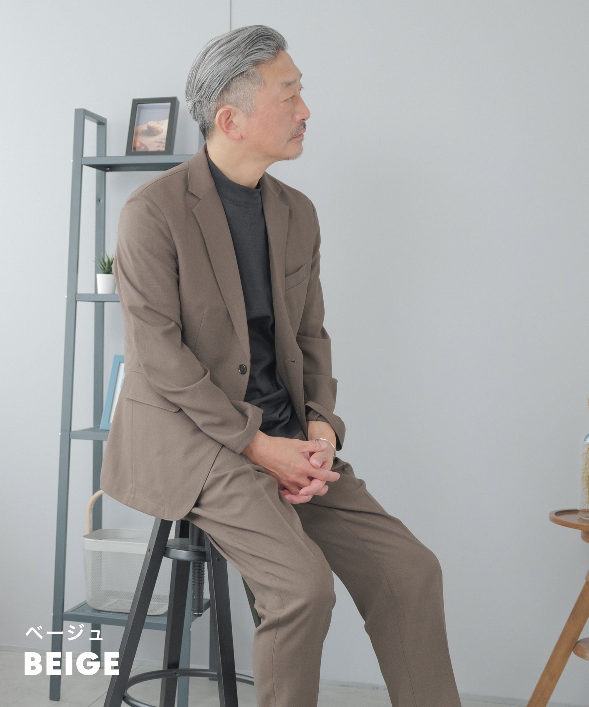 ELLE PLANETE] リネンライク セットアップスーツ - AWC active worker