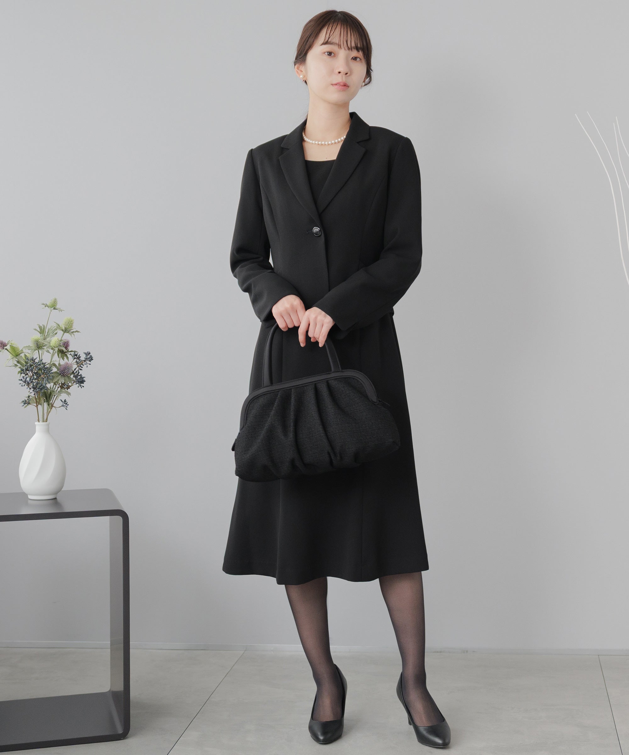 テーラードジャケット ブラックフォーマル アンサンブル