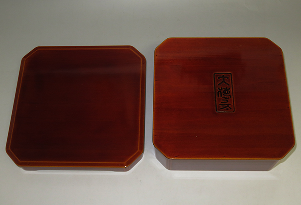 ☆春慶塗 [茶禅]茶道具 茶懐石 弁当箱・重箱「飛騨春慶塗大徳寺重」5