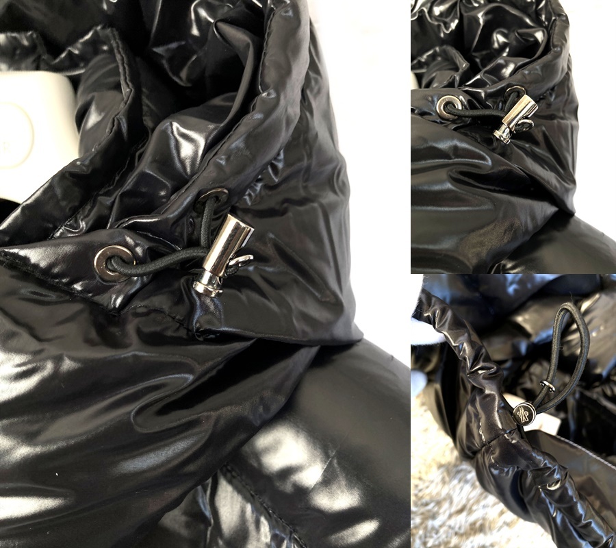 美品 国内正規 MONCLER モンクレール シャイニーブラック ダウン