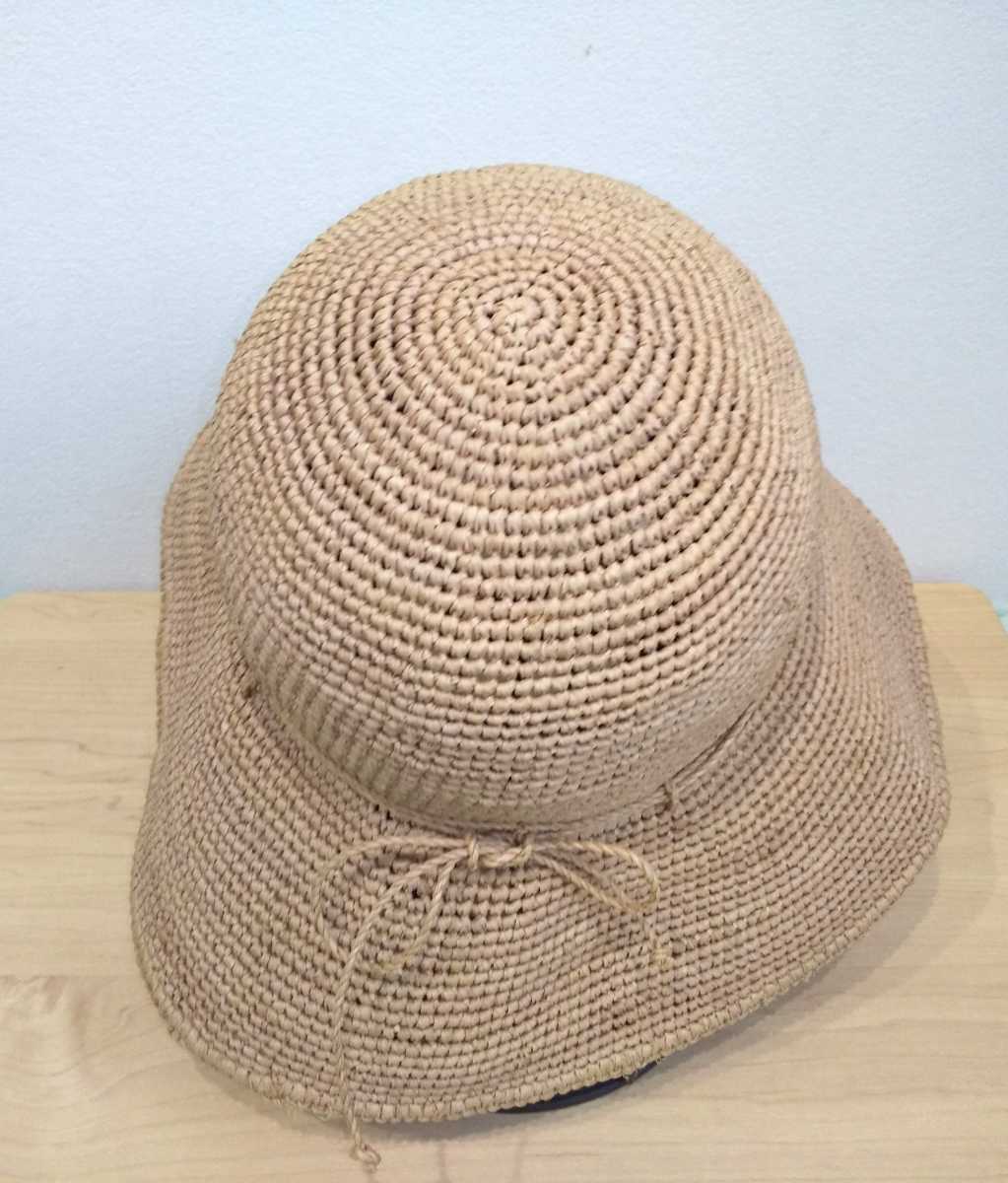 美品 ヘレンカミンスキー プロバンス10 ラフィアハット ヌガー(麦わら