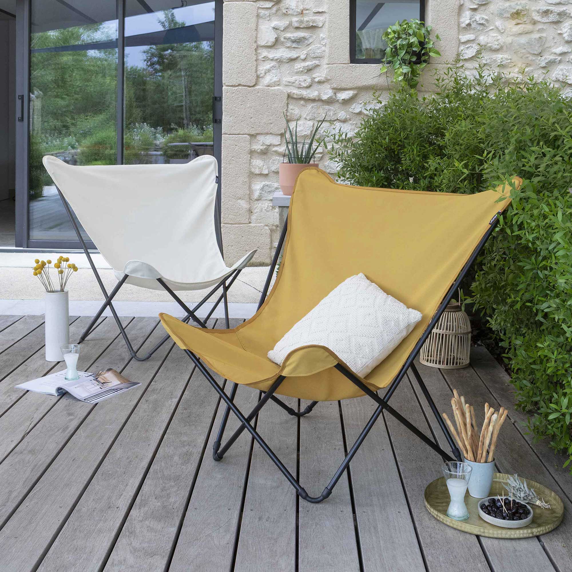 Lafuma Mobilier Pop Up XL Canvas Folding Chair | AuthenTEAK