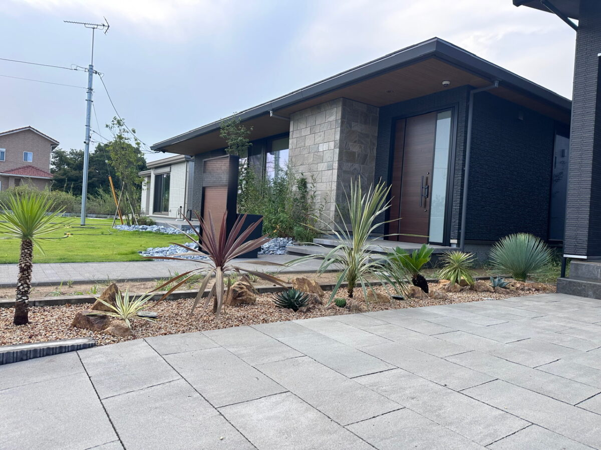 ココスヤシ、ドライガーデン施工🌴 - アツタガーデン