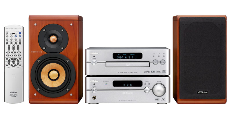 ビクター、ウッドコーンの特性を活かした高級ミニコンポ