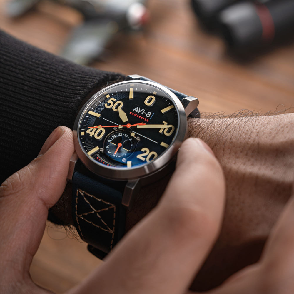 Cobalt Blue | Dambuster Chadwick Meca-Quartz – AVI-8 Timepieces