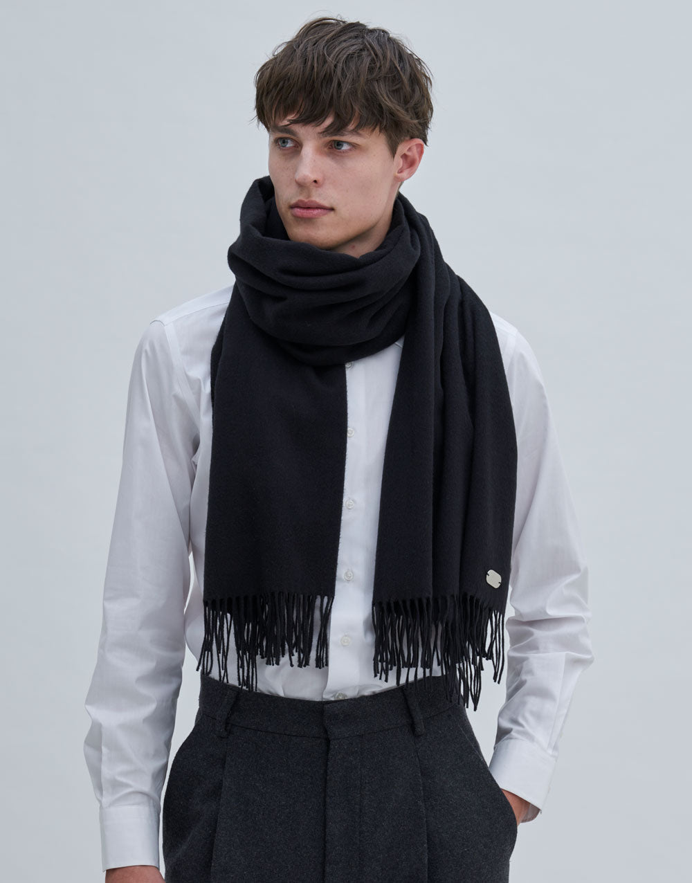 シルク100％ストール ブラック – AVLDE