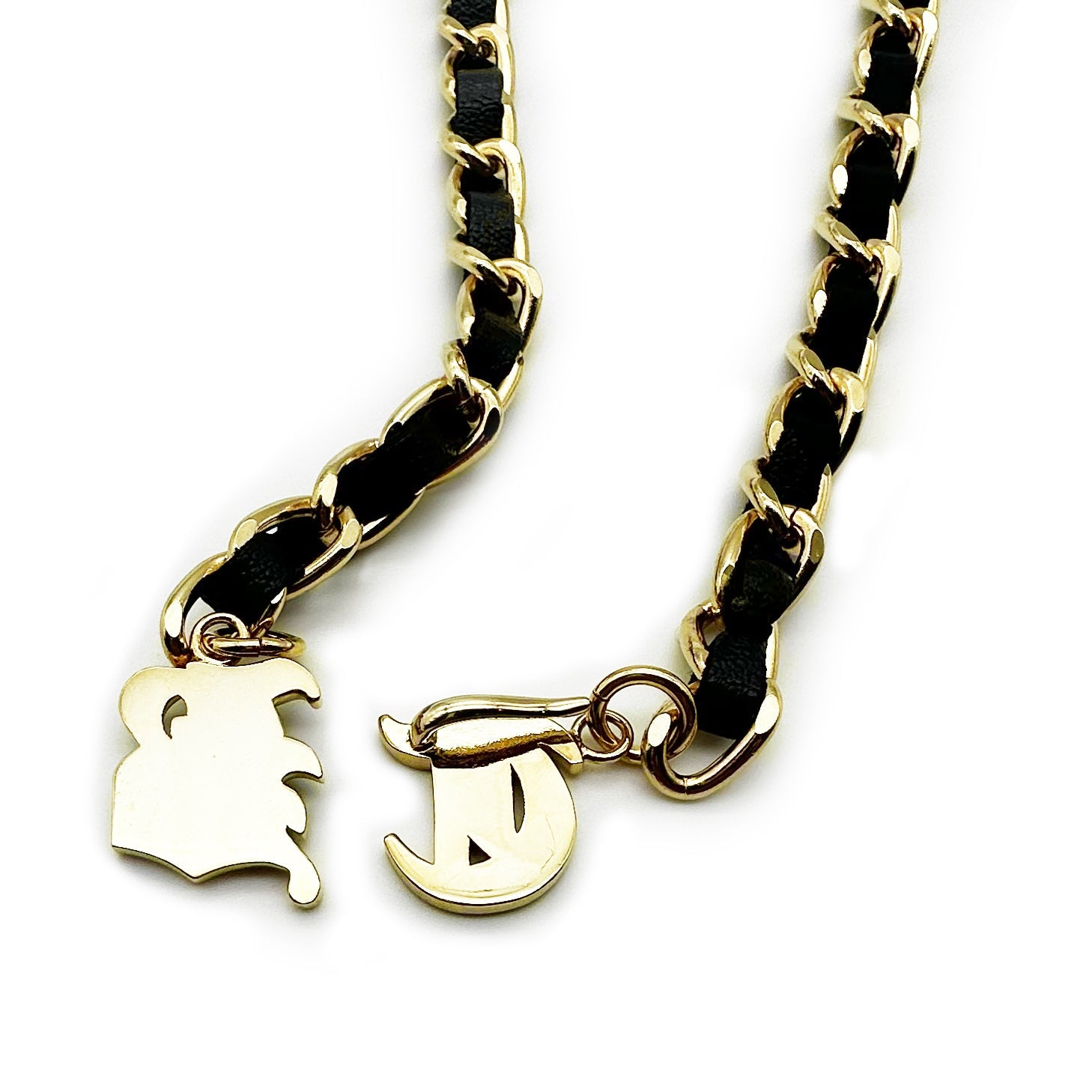 未使用】BECOME TREE ホワイト×ゴールド チェーンサスペンダー 【公式