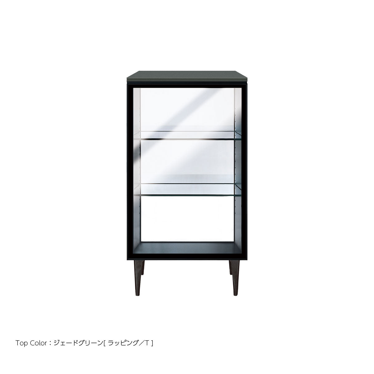 綾野製作所 ゼノノワール 幅50cm サイドボード ガラス扉 ラッピング天