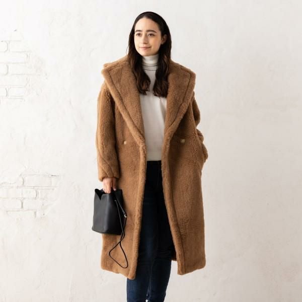 マックスマーラ ケープ コート テベ テディベア ケープ ポンチョ