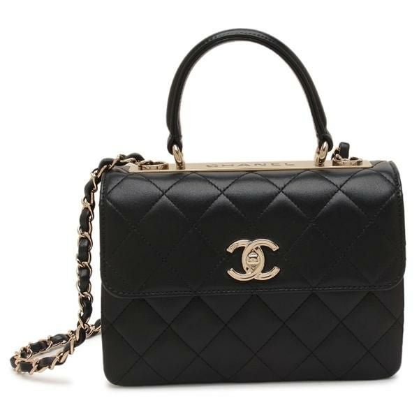 シャネル ハンドバッグ ショルダーバッグ マトラッセ CCロゴ ブラック