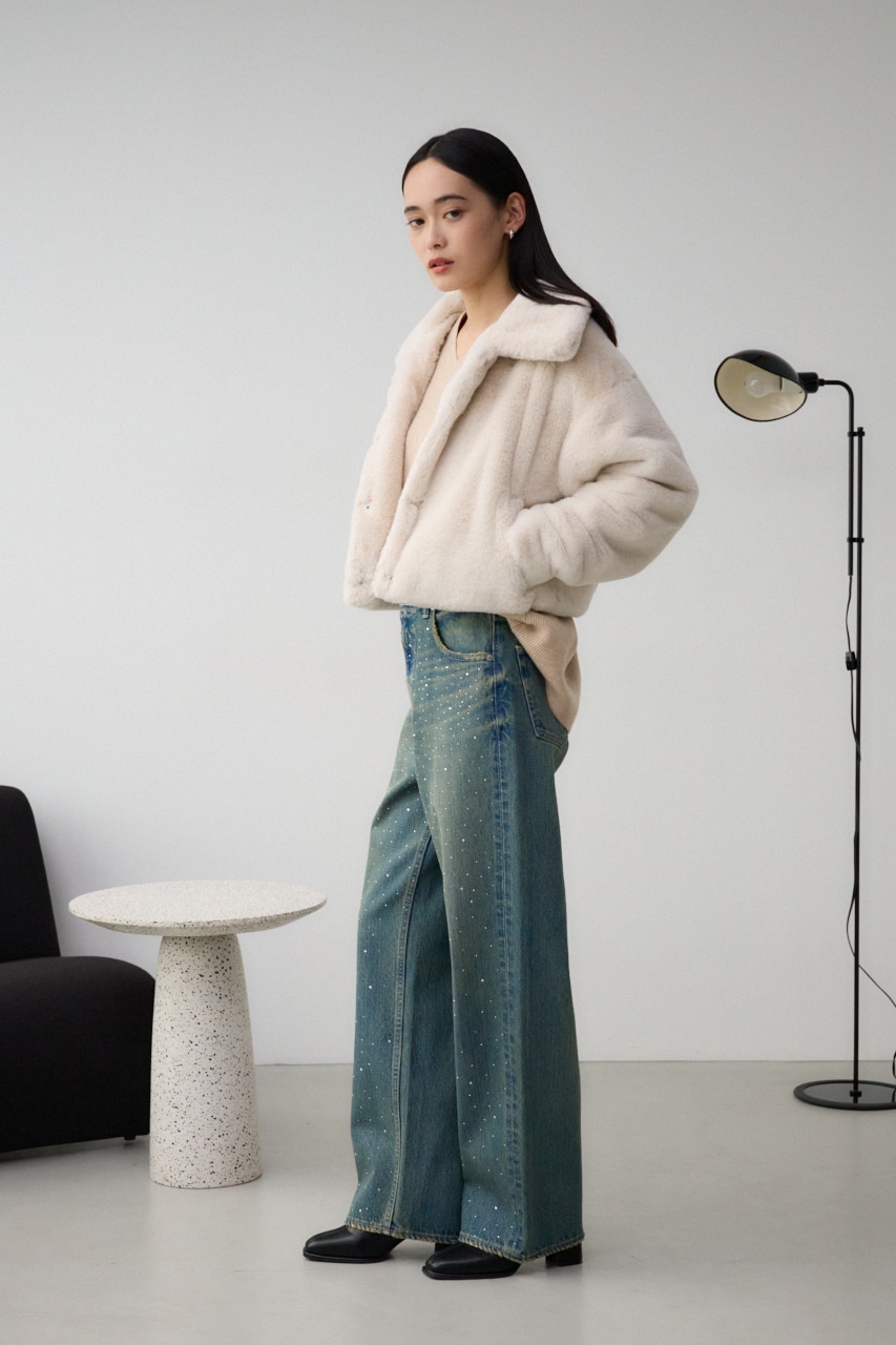 ファーショートコート｜WOMEN｜250HAC30-565I｜AZUL BY MOUSSY