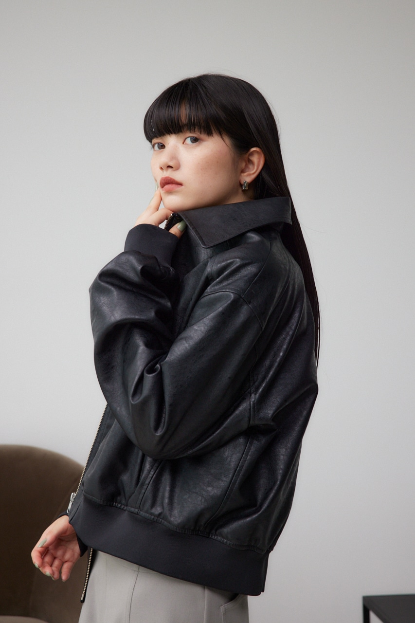 フェイクレザージャケット｜WOMEN｜250HAF30-065H｜AZUL BY MOUSSY