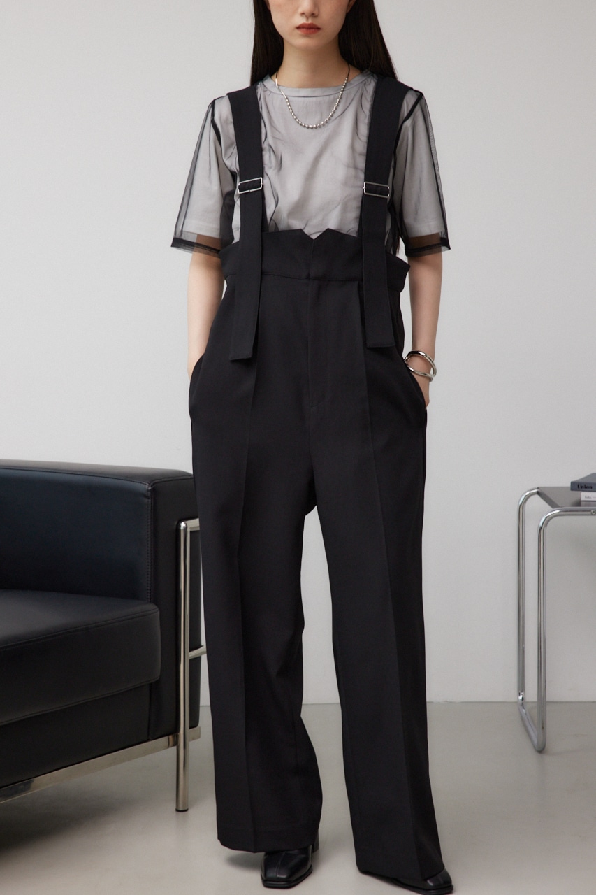 リネンライクワイドハイウエストサロペット｜WOMEN｜250HAM33-257G