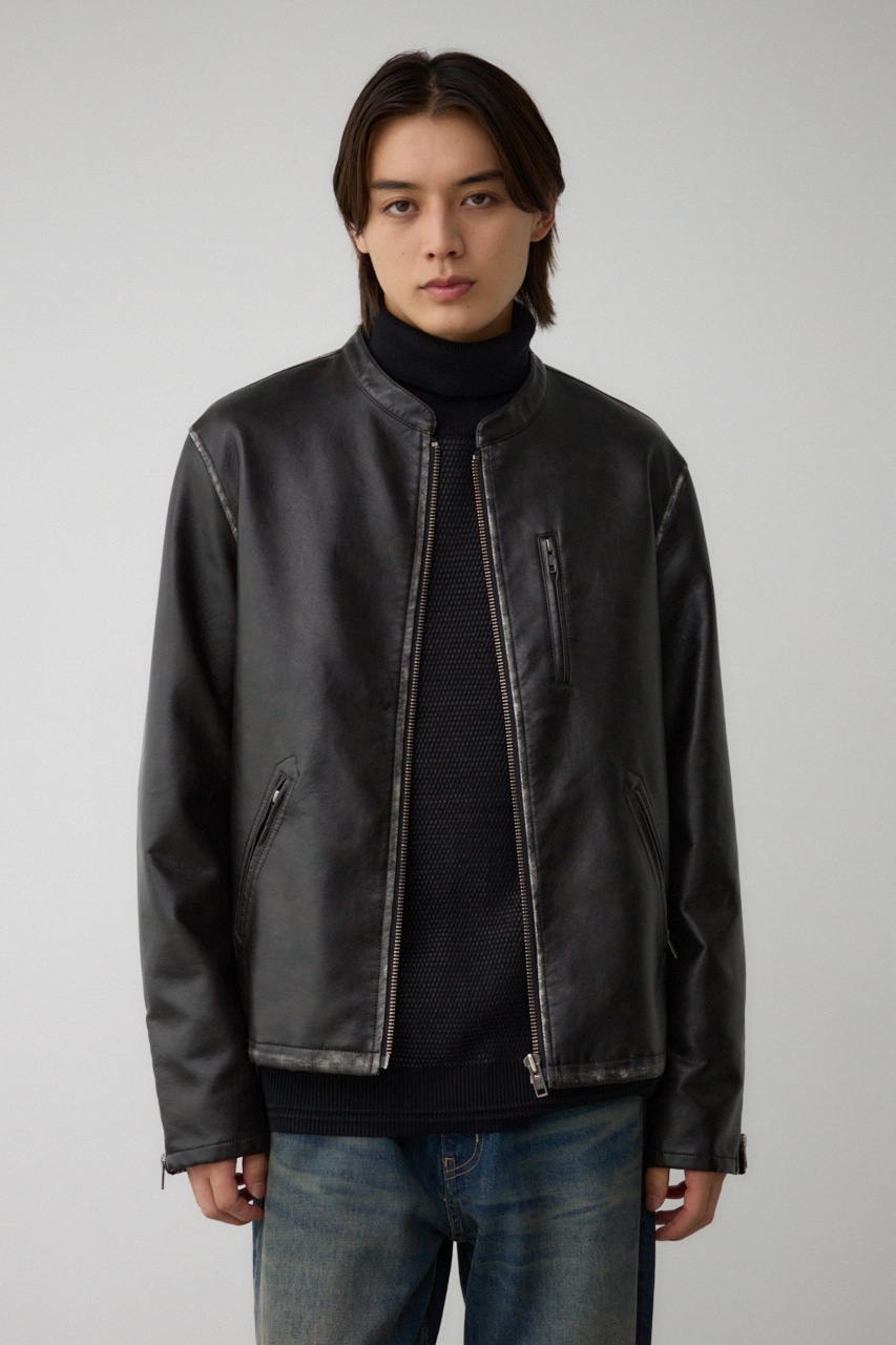 ヴィンテージフェイクレザーシングルライダース｜MEN｜251HAC30-033H