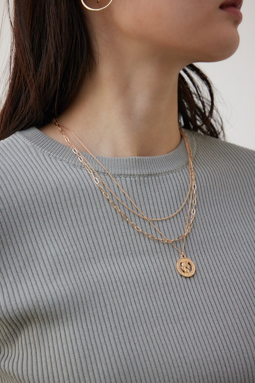 透かしコイン3連ネックレス｜WOMEN｜250HSB56-058C｜AZUL BY MOUSSY