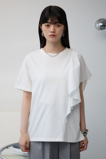 サイドラッフルアシンメトリートップス｜WOMEN｜250HSF80-291E｜AZUL