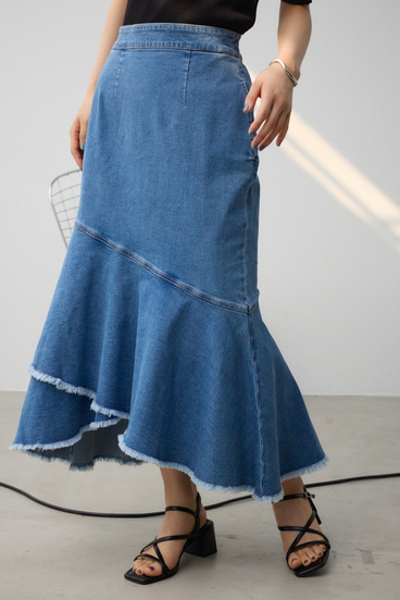 カシュクールフレアマーメイドデニムスカート｜WOMEN｜250HSF12-031C