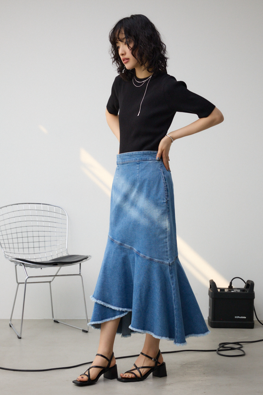 カシュクールフレアマーメイドデニムスカート｜WOMEN｜250HSF12-031C