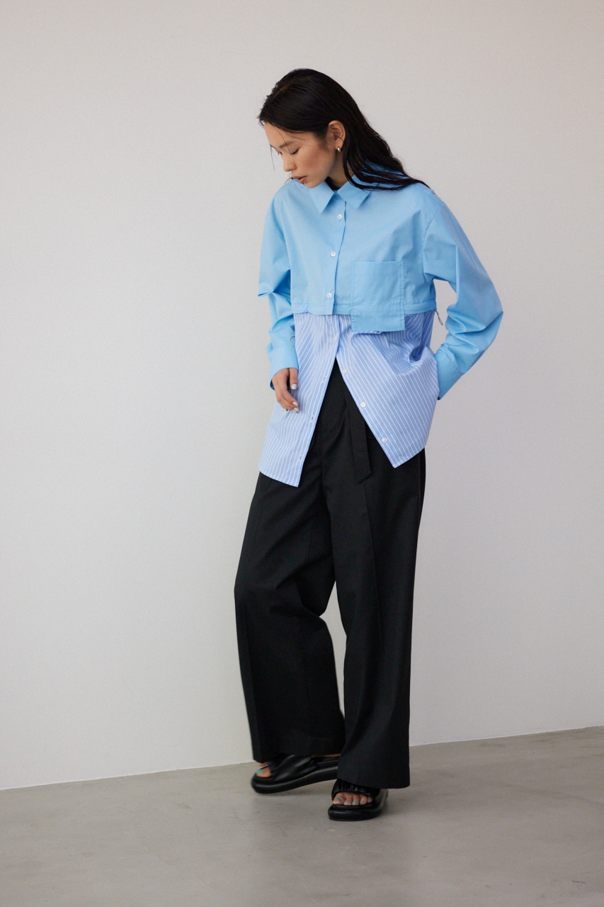 PLUS】マルチウェイデザインシャツ｜WOMEN｜250HSP30-473C｜AZUL BY