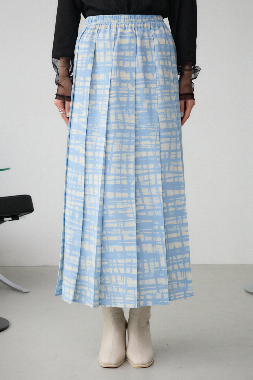 グラフィックチェックフレアスカート｜WOMEN｜250ISB31-263C｜AZUL BY