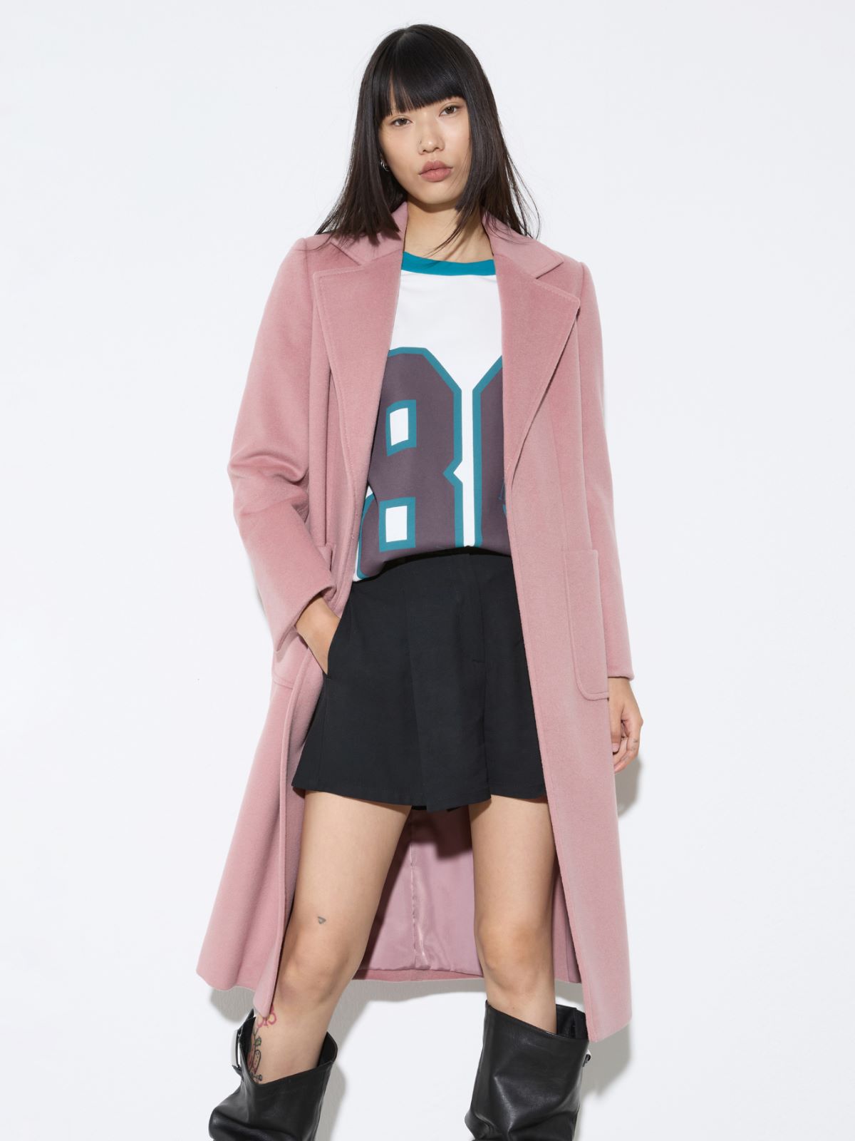 Runaway wool coat, pink | MAX&Co.