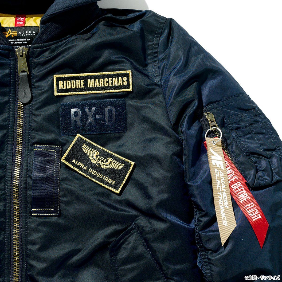 ALPHA INDUSTRIES MA-1 NATUS 「機動戦士ガンダムUC」 リディ