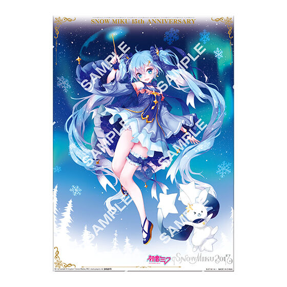 フラットガシャポン】SNOW MIKU 15th Anniversary マルチクロス