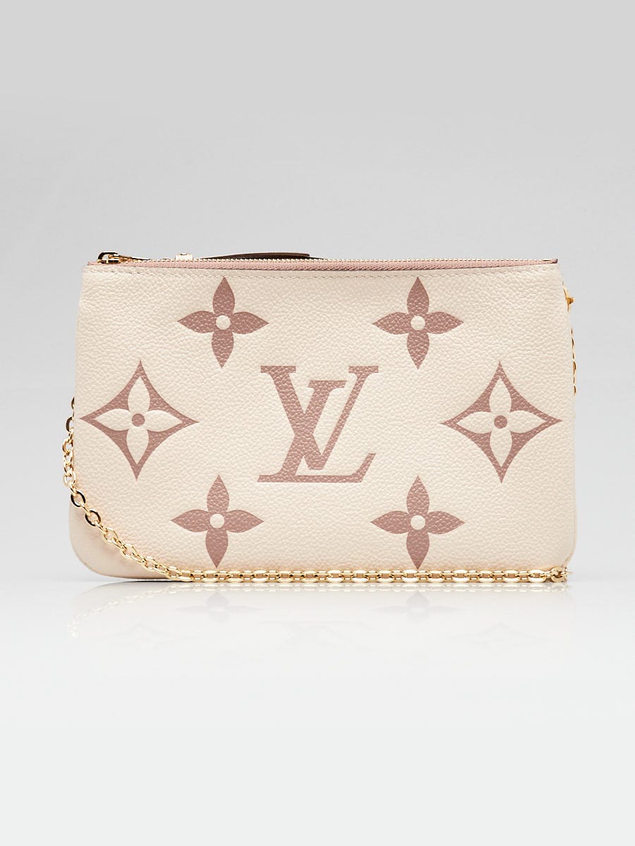 Louis Vuitton Cream/Bois de Rose Monogram Giant Empreinte Double
