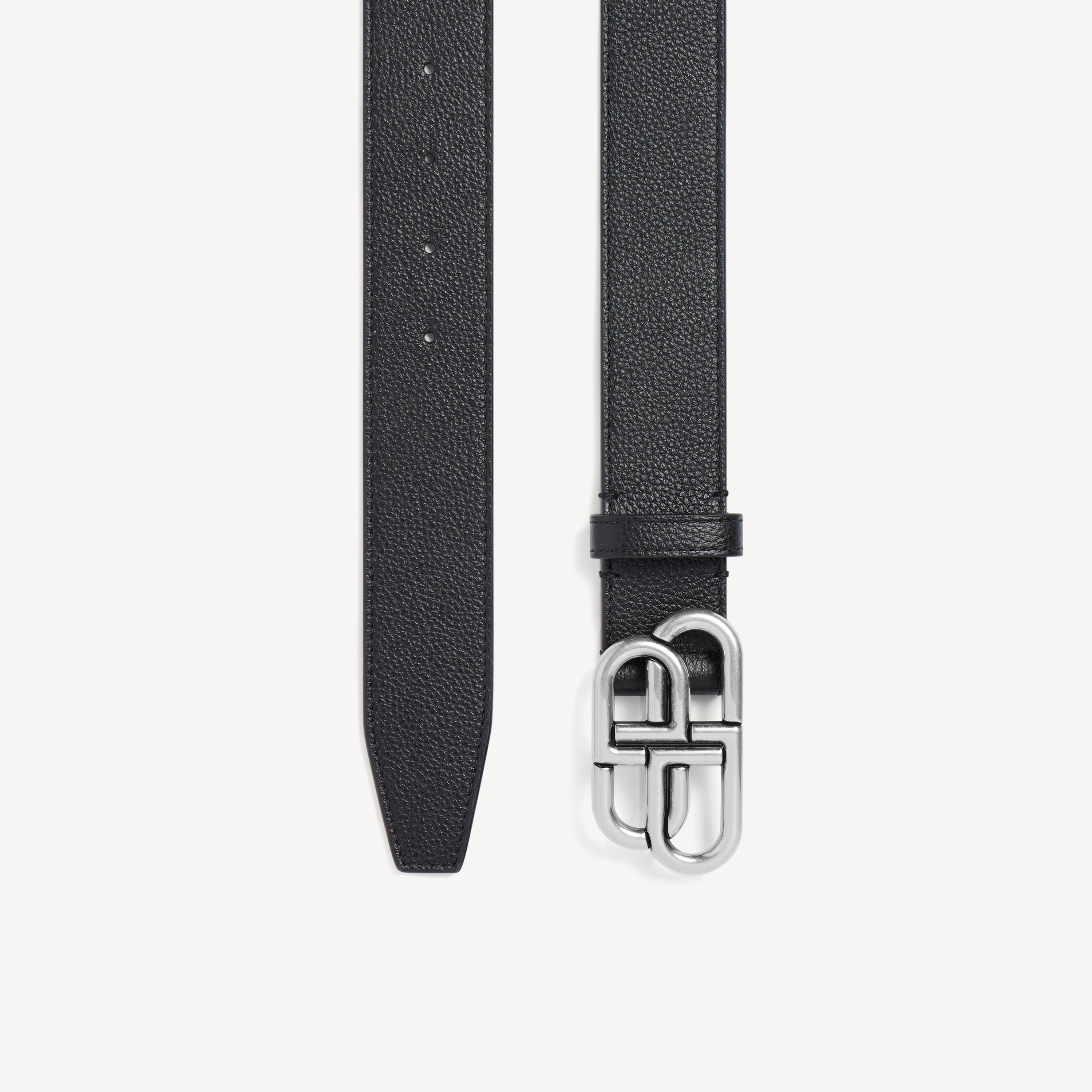 Bb Large Belt in Black | Balenciaga US